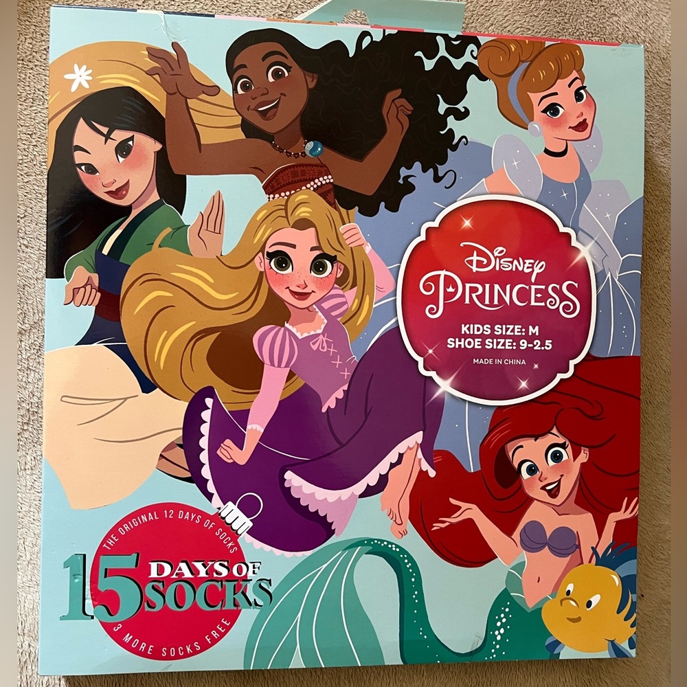 Disney Princess 15 Days of Socks